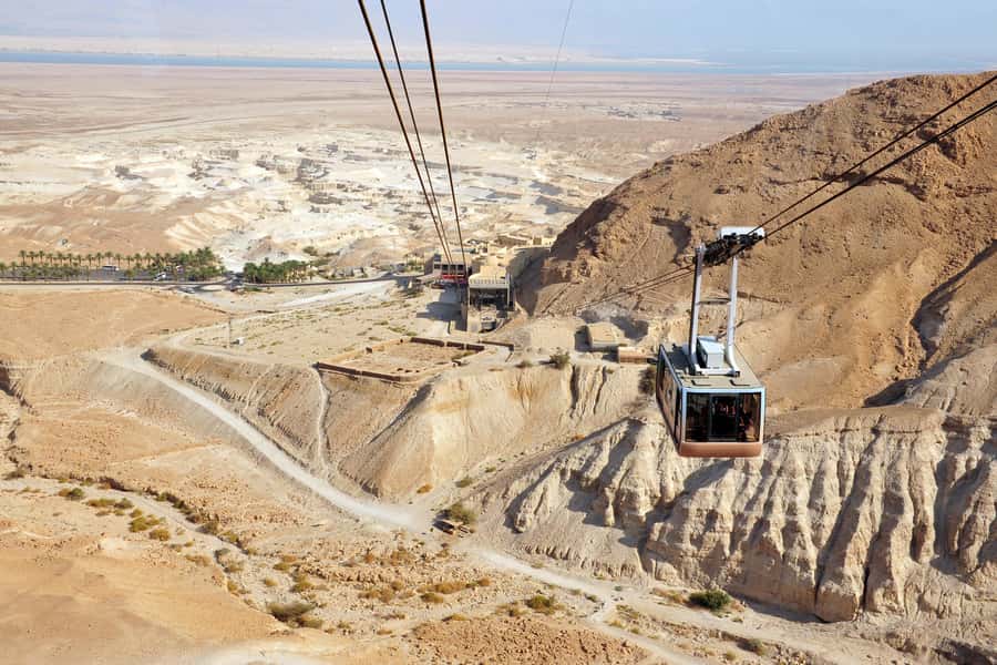 From Tel Aviv: Masada & Dead Sea Full Day Tour with Pick Up - Masada by cable car: Herod’s desert palace