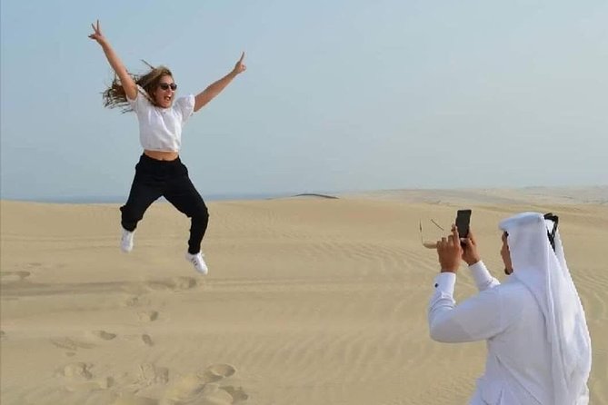 Half Day Desert Safari || Sand Boarding || Camel Ride || Inland Sea Visit || - Dune bashing across Qatar’s sand