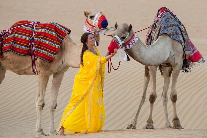 High Red Dunes with Camel Ride, Sandboarding, Falcon Show and VIP BBQ Dinner - What $80 buys you