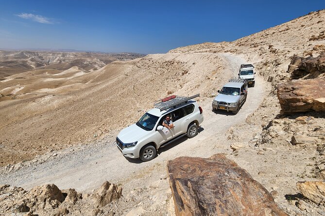 Judean Desert Jeep Adventure from Jerusalem - Mount Montar and the first big view