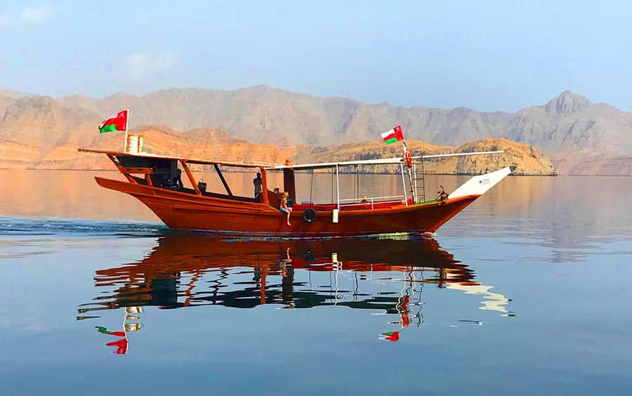 Khasab: Dolphin Watching Day Tour with Snorkeling & Lunch - Cruising Khor Sham by traditional dhow