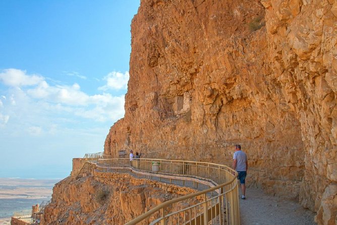 Masada and the Dead Sea Day Trip from Jerusalem - Riding the cable car to Masada