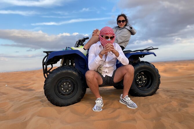 Morning Desert Safari, Quad Bike, Sandboard and Camel Ride - Sandboarding and the photo stop