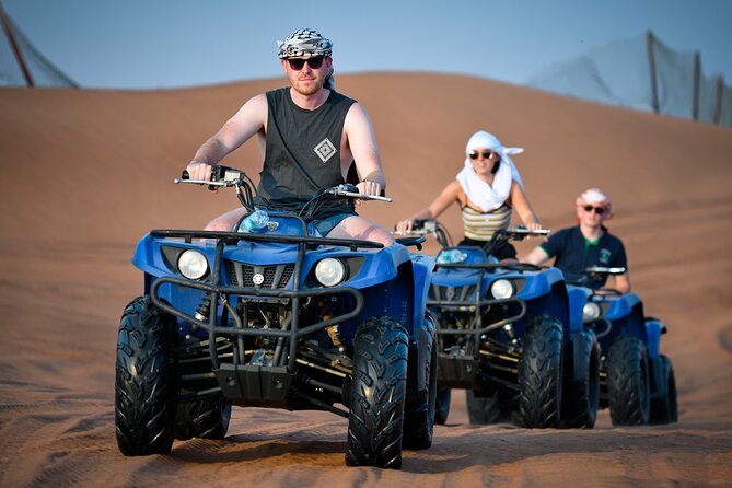 Morning Desert Safari, Quad Bike, Sandboard and Camel Ride - From Dubai to the red dunes near Lahbab