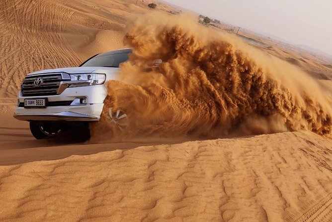 Morning Thrill: Exciting Desert Safari Adventure Camel Ride Dubai - The red dunes near Lahbab