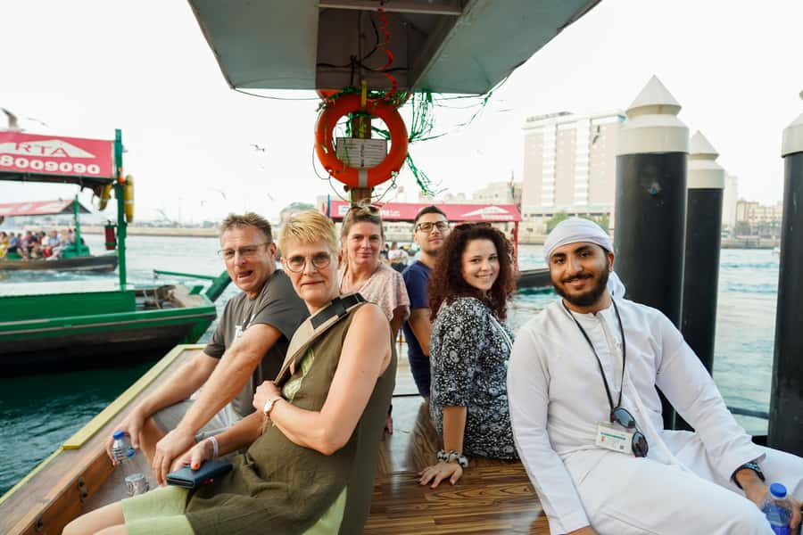 Old Dubai: Premium Guided Tour with Street Food & Abra Ride - Spice Souk: aromas, sales pitches, and useful guidance