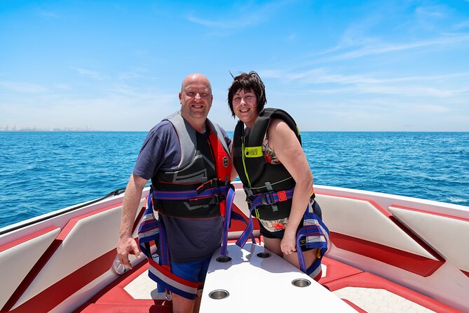 Parasailing in Dubai with Palm Jumeirah and JBR Beach views - Who will enjoy this most
