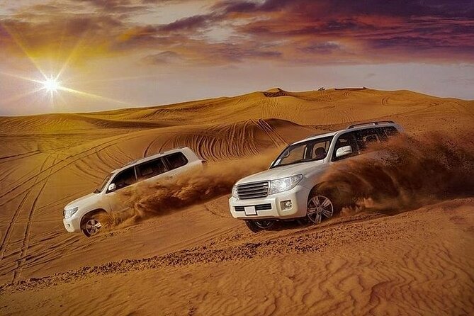 Red Dune Evening Desert Safari with BBQ Dinner - From Dubai hotel pickup to the evening sun