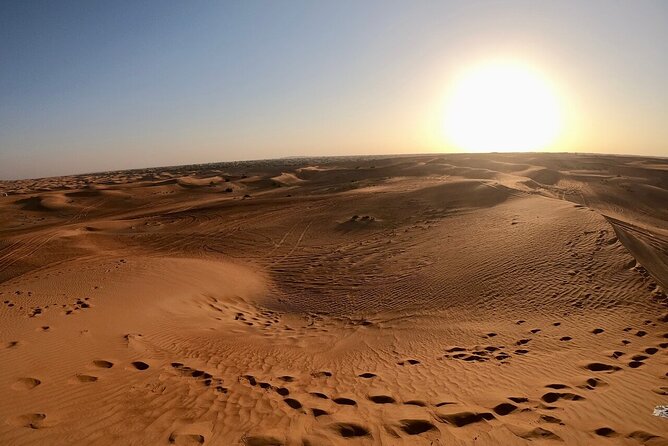 Red Dunes Desert Safari Dubai with Dinner Buffet, Show & Transfer - The desert camp: dinner, seating, and entertainment
