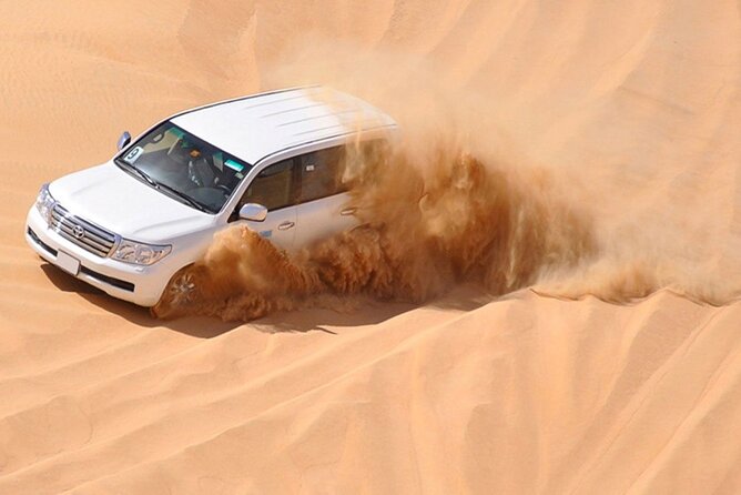 Red Dunes Desert Safari with 4x4 Pick up & Drop, Camel ride, BBQ and Live shows - BBQ dinner, drinks, and evening shows