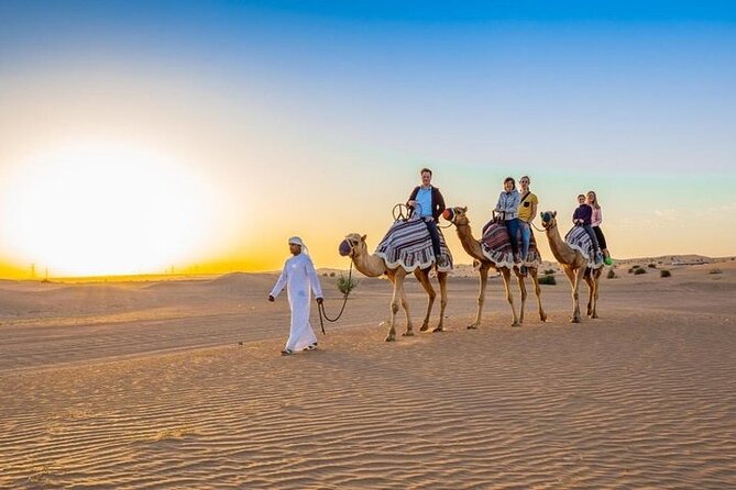 Red Dunes Desert Safari with 4x4 Pick up & Drop, Camel ride, BBQ and Live shows - The value of $32.75