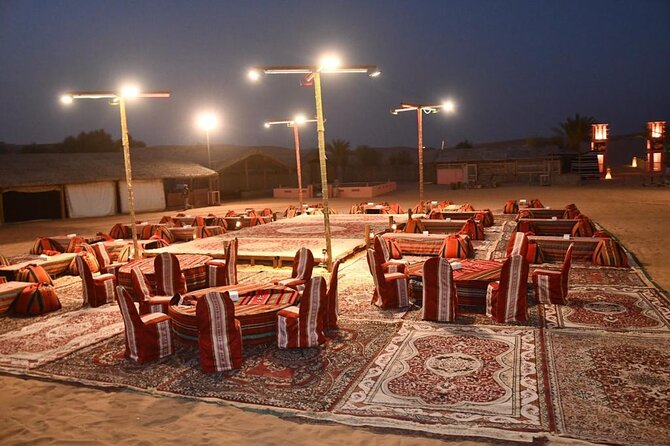 Red Dunes Desert Safari with BBQ Dinner - The camp welcome, camel ride, and henna