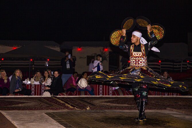 Sunset Camel Trekking with Falcon Show & VIP BBQ Dinner - The Bedouin-style camp and its evening program