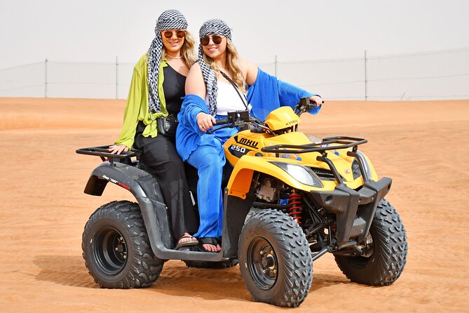 Sunset Desert Safari Quad bike Camel ride Sand Board & BBQ Dinner - Practical details that affect your evening