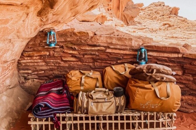 Wadi Rum Cave Camping with Jeep Tour - Um Alsamn Rock Bridge and Chicken Rock