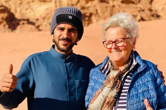 Wadi Rum Full Day Jeep Tour + Overnight & Dinner in Bedouin Camp - Red dunes, tea, and three ways to climb sandstone