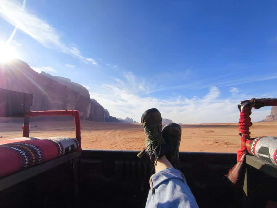 Wadi Rum: Morning or Sunset Jeep Tour - Lawrence’s Spring, the first taste of the desert